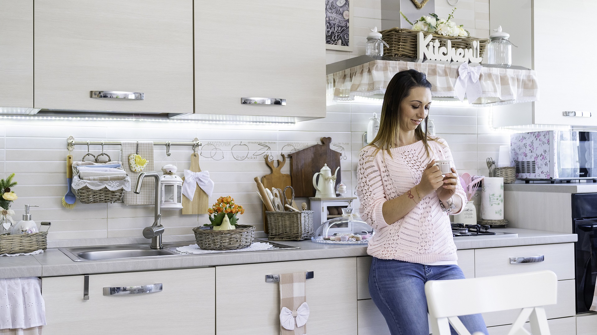 Cucina Stella Storia d'Arredo Rosa