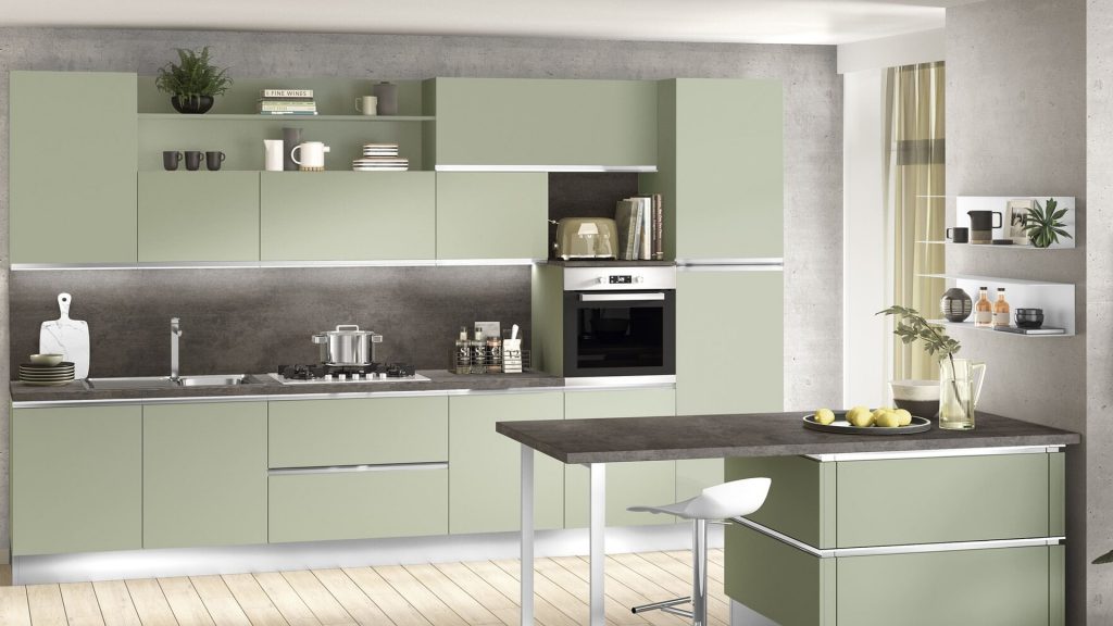 Tendenze arredamento 2023 cucina verde