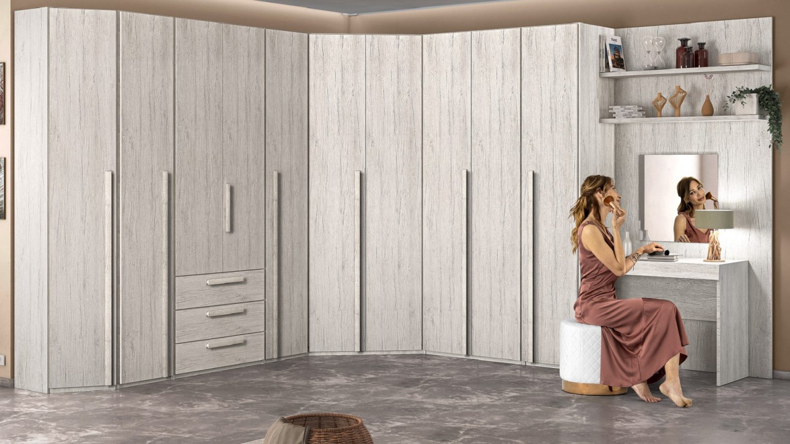 Coppia Di Ripiani Per Armadi SYSTEMA - Per Modelli AR9004, AR9007, AR8997 | In Eco-Pannello FSC 100% Riciclato | Made In Italy | Dimensioni 122.8x55.4x1.8 Cm