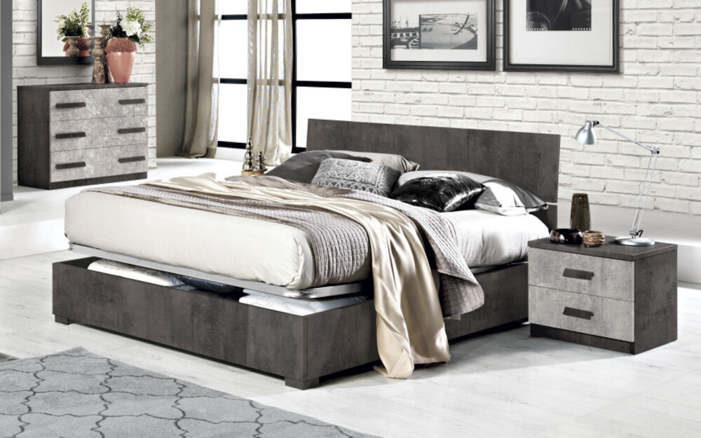 Letto contenitore Lux moderno