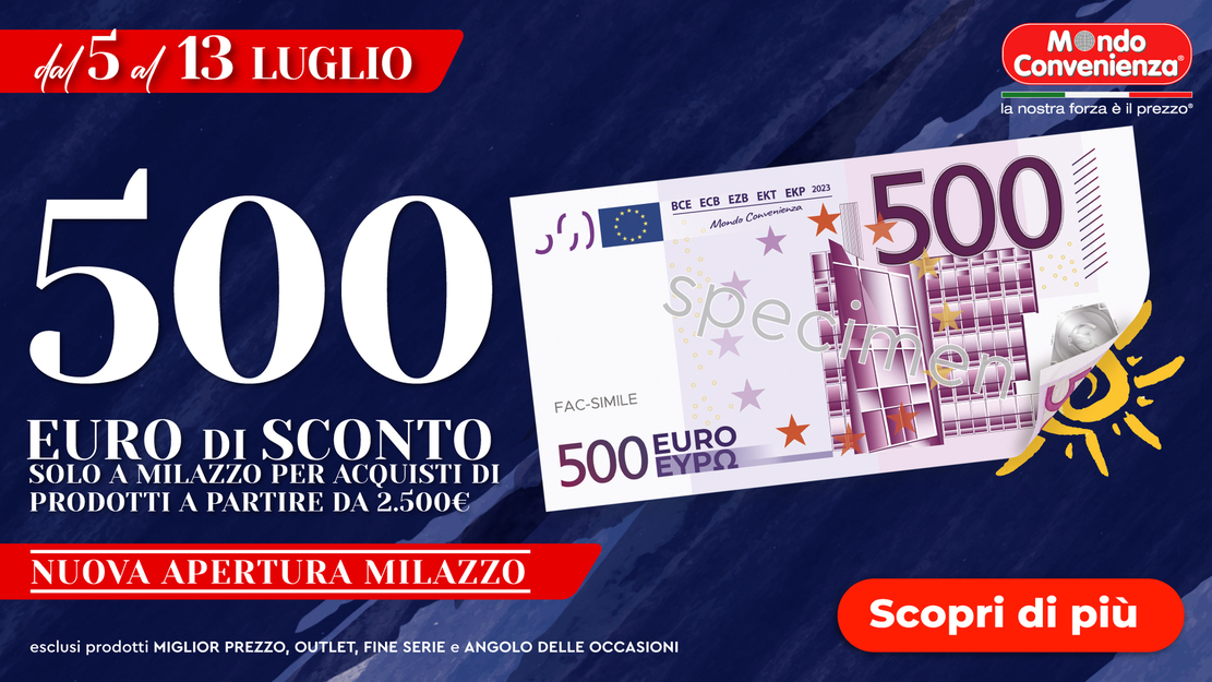 Promo apertura Mondo Convenienza Milazzo