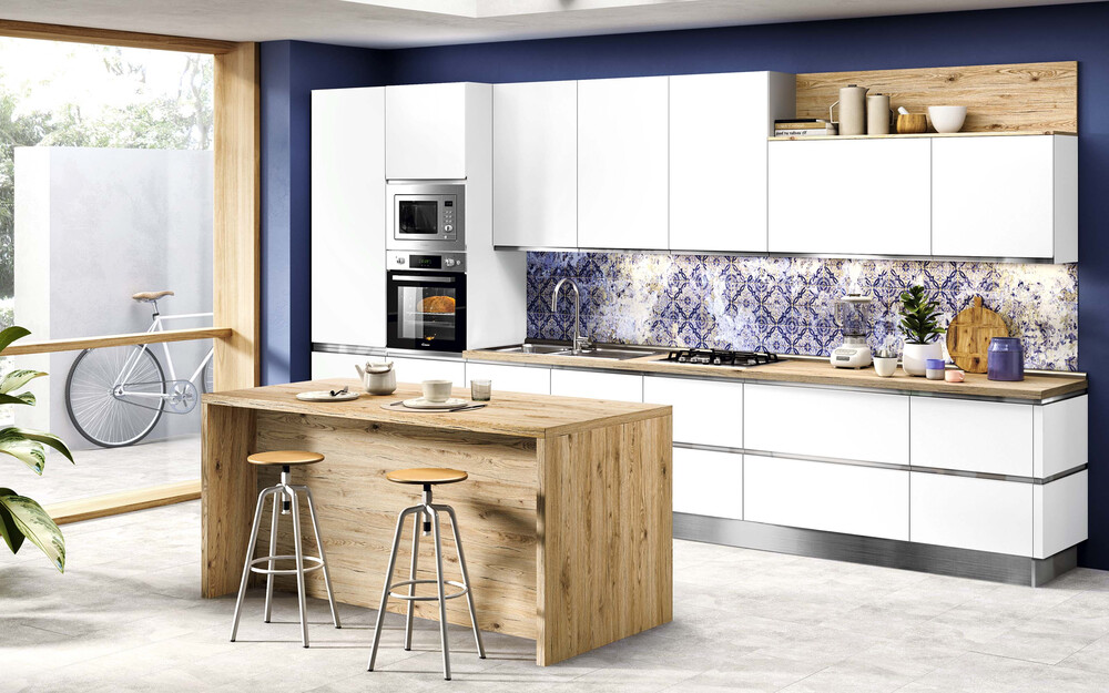 Cucina componibile Selly, disponibile in finitura opaca