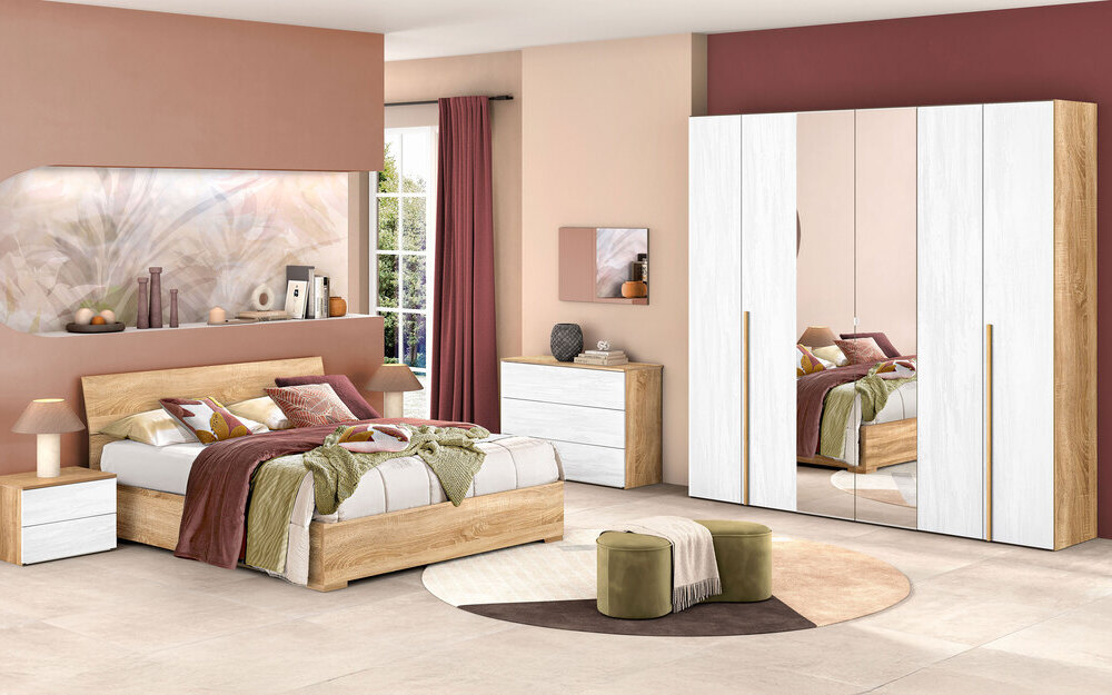 Camera da letto completa Donatella 6 ante battenti